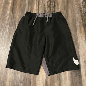 Black Nike swim trunks